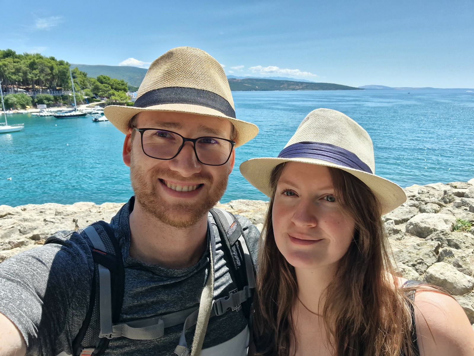Susanne und Holger an der türkisblauen Küste Istriens